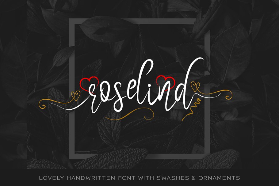 Пример шрифта Roselind #1